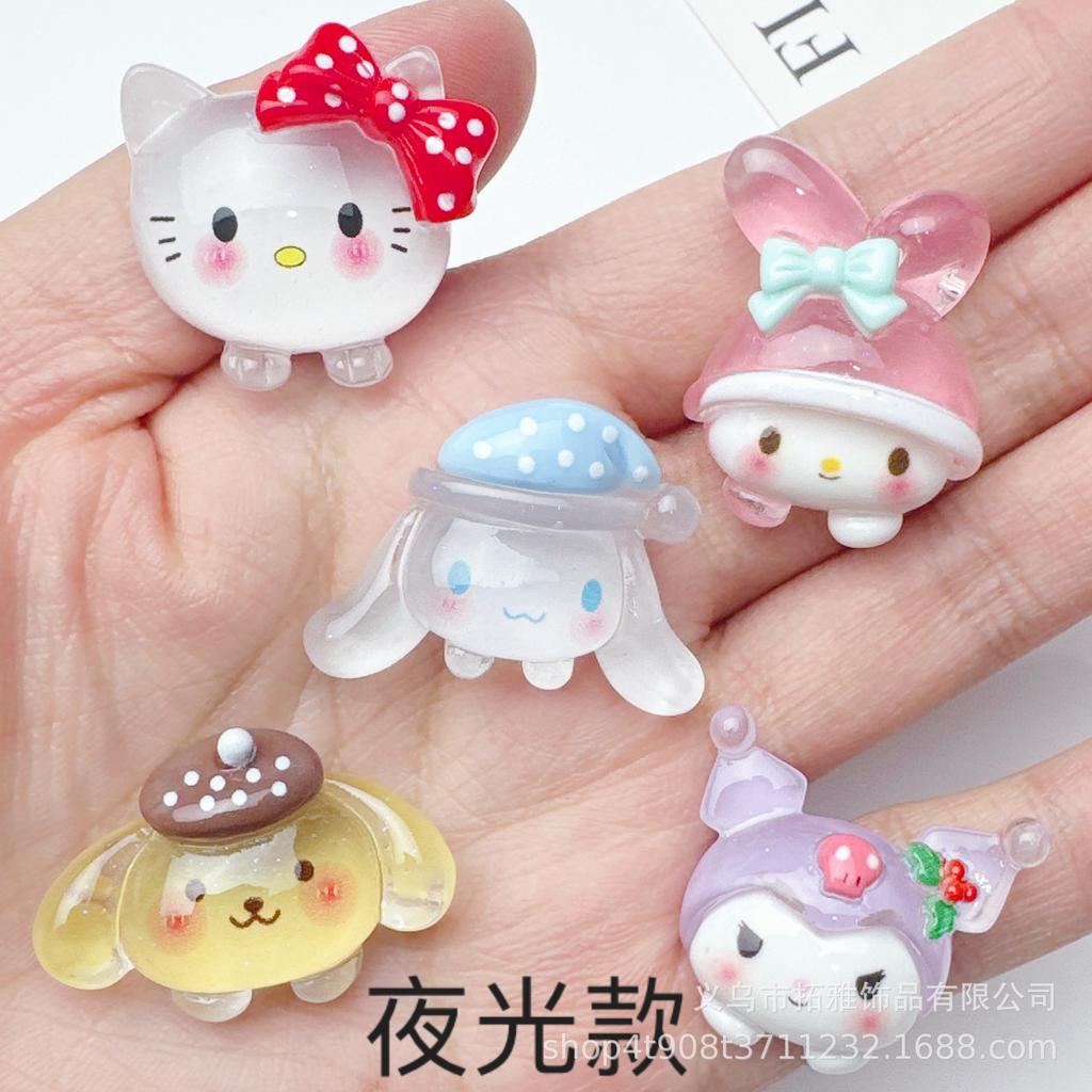 5 Pcs New Cartoon Transparent Animal Head Series Resin Scrapbook Diy Jewelry Party Children Gift Hairpin Accessories A30