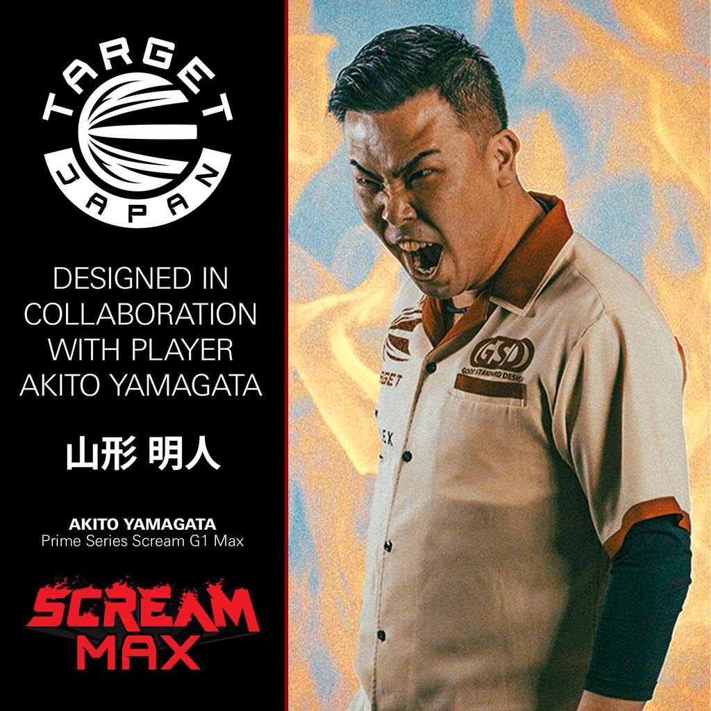 ДАРТСЫ С МЯГКИМ НАКОНЕЧНИКОМ TARGET JAPAN PRIME SERIES SCREAM G1 MAX 90% 21г 2BA | 90% Вольфрам K-Flex 2BA Набор дротиков с мягким наконечником, 21.0г | K-Flex Нет. 6 Полетных оперений