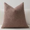 Soft Corduroy Throw Pillow Covers Solid Striped Cushion Cases For Home Sofa Living Room Bed Decoration