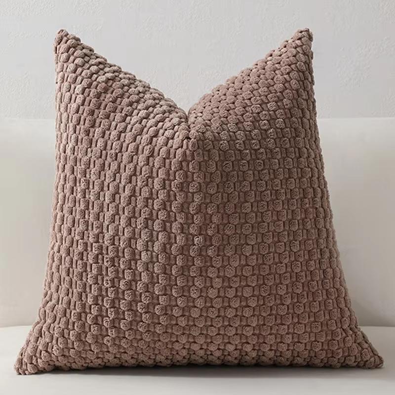 Soft Corduroy Throw Pillow Covers Solid Striped Cushion Cases For Home Sofa Living Room Bed Decoration
