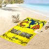 Name Custom Club America Print Beach Towel, Large Soft Quick Dry Towel for Beach Camping Swimming