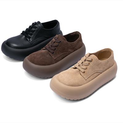 Модная AIYUQI 2025 новая женская обувь Толстоподошвенные платформенные туфли на шнуровке женские Большого размера повседневная спортивная обувь для женщин