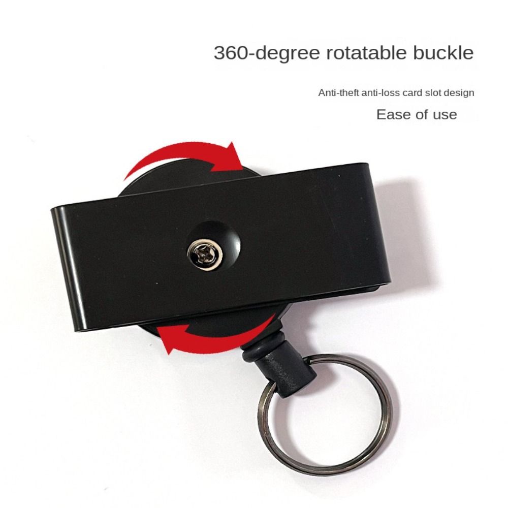 Telescopic Key Holder Key Holder Buckle Telescopic Key Rope Badge Keychain Wire Rope Keychain