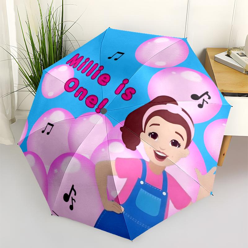 Ms Rachel Fashionable Automatic Opening/Closing Folding Umbrella. Portable and Foldable, Ideal for Gift, Travel, and Daily Use.