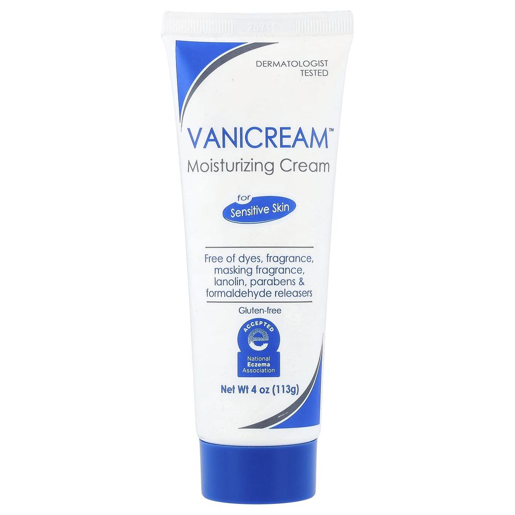 Vanicream Moisturizing Cream, Sensitive Skin, Fragrance-Free, 4 Oz (113 G)