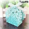 10pcs Hollow Butterfly Cookie Candy Box Gift Case with Ribbon Wedding Decor