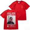 Oversized Old Retro Graphic Tshirt Soft Crew Neck Casual Daily Hip Hop Short Sleeve Tops For Couple