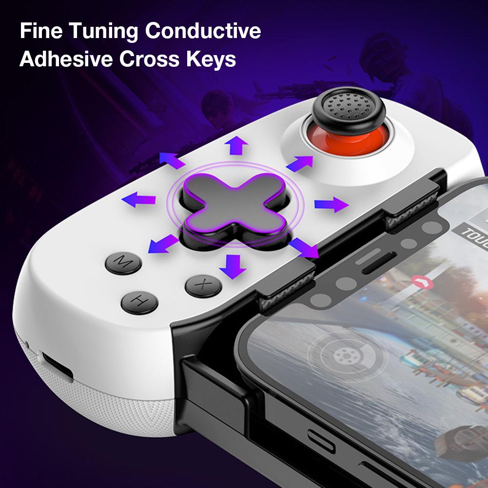 Выдвижной игровой джойстик BT Dual Vibration Wireless Растягивающийся геймпад Игровая консоль Беспроводная ручка для Android/iPhone