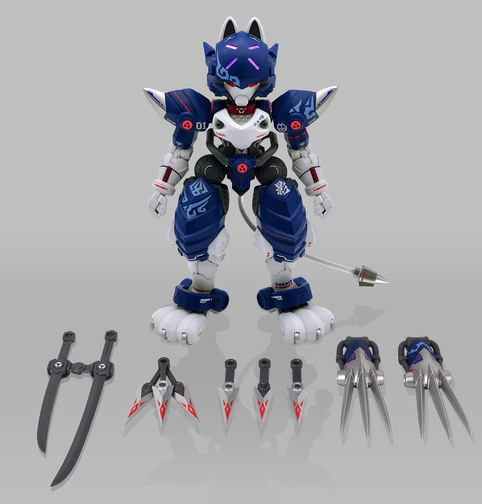 PLATZ XIAOT Ultra High Mobility Armor Cat Ninja C.A.T-01 Shadow 1/60 Scale Pre-Colored Plastic Model Kit XIA1