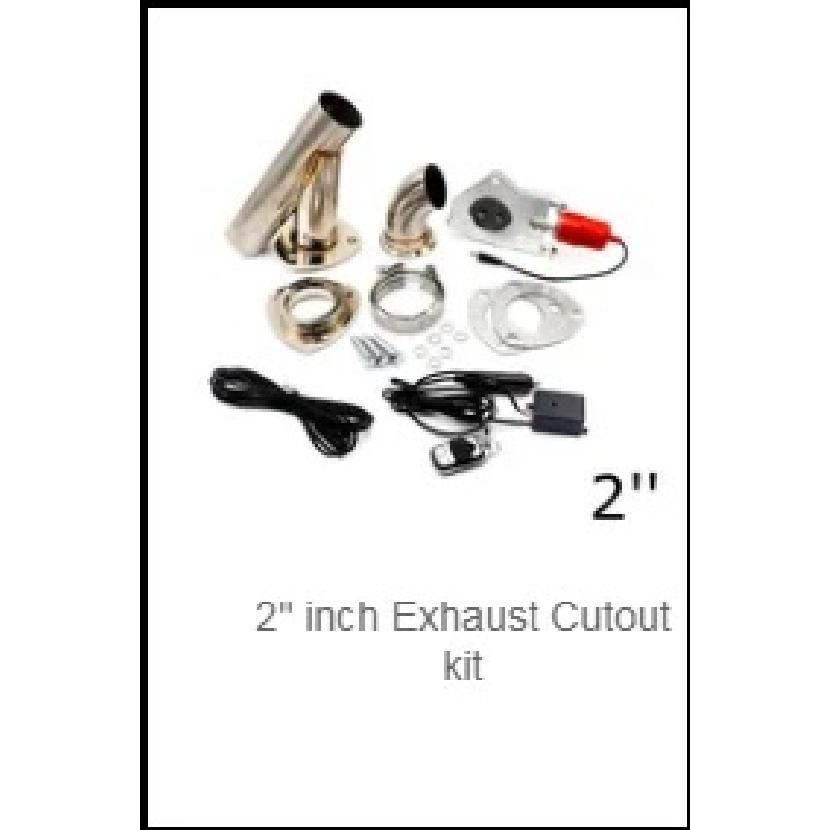 2'' 2.25'' 2.5" 3'' Exhaust Control Valve exhaust pipe electric Y pipe Exhaust Electrical Cutout pipe with hand-wire wholesale