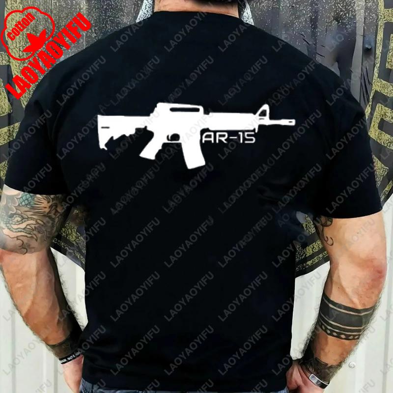 Я смазываю свою AR15 слезами либералов Подарочная футболка Винтажная Классическая Мода Уличная одежда Смешная одежда Обычные топы с коротким рукавом