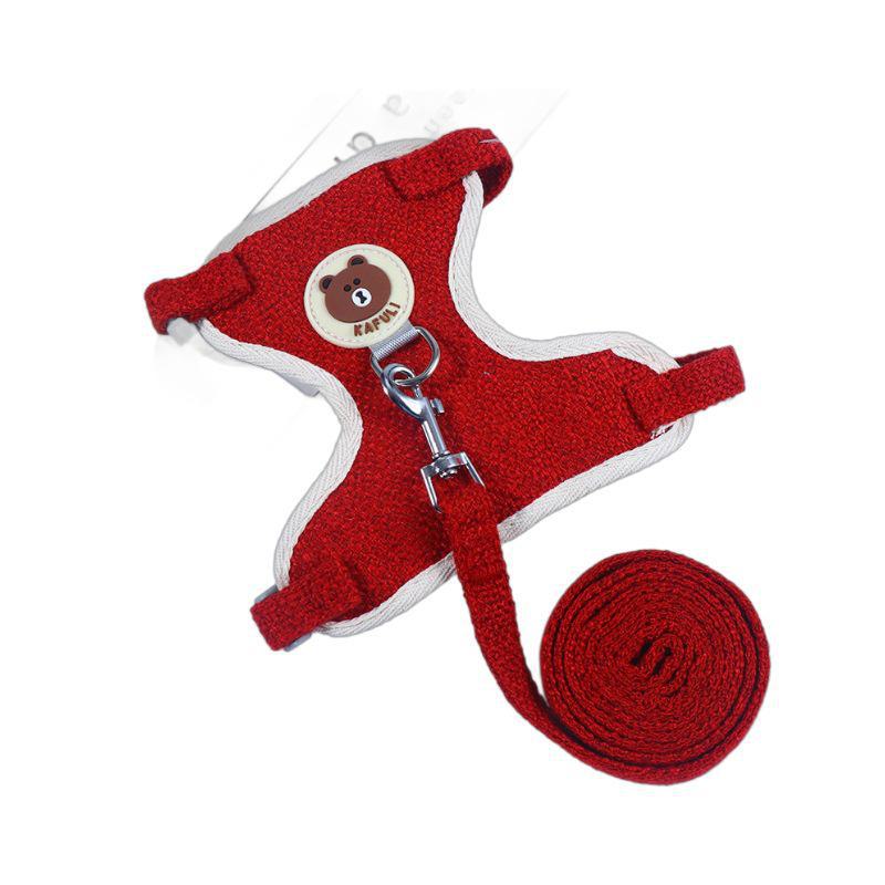 Cartoon-Style Cat Harness Leash - Escape-Proof Vest for Walking Pets