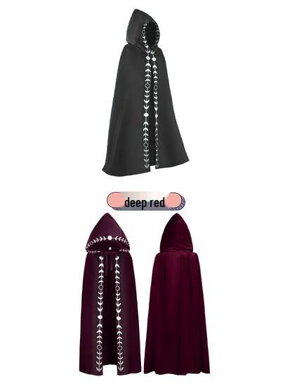 Плащ с капюшоном Мрачного Жнеца - Костюм эпохи Возрождения, 5 цветов, Наряд для косплея и выступлений на Хэллоуин
