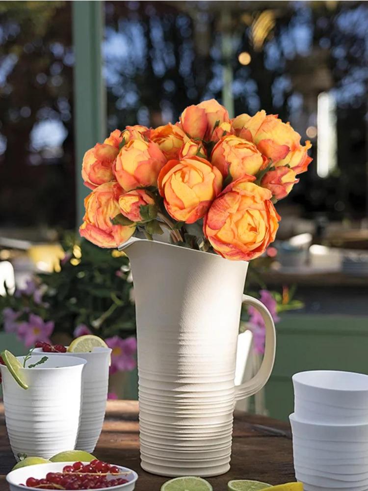 2 букета, винтажные пионы, длинные стебли, шелковые искусственные цветы для свадебного украшения, букет невесты, цветы, поделки, цветочная композиция