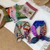 100% Cotton Square Scarf Silk Scarf High-end Double-sided Printing Neck Protection Scarf Shawl Head Scarf Headband Silk Scarf