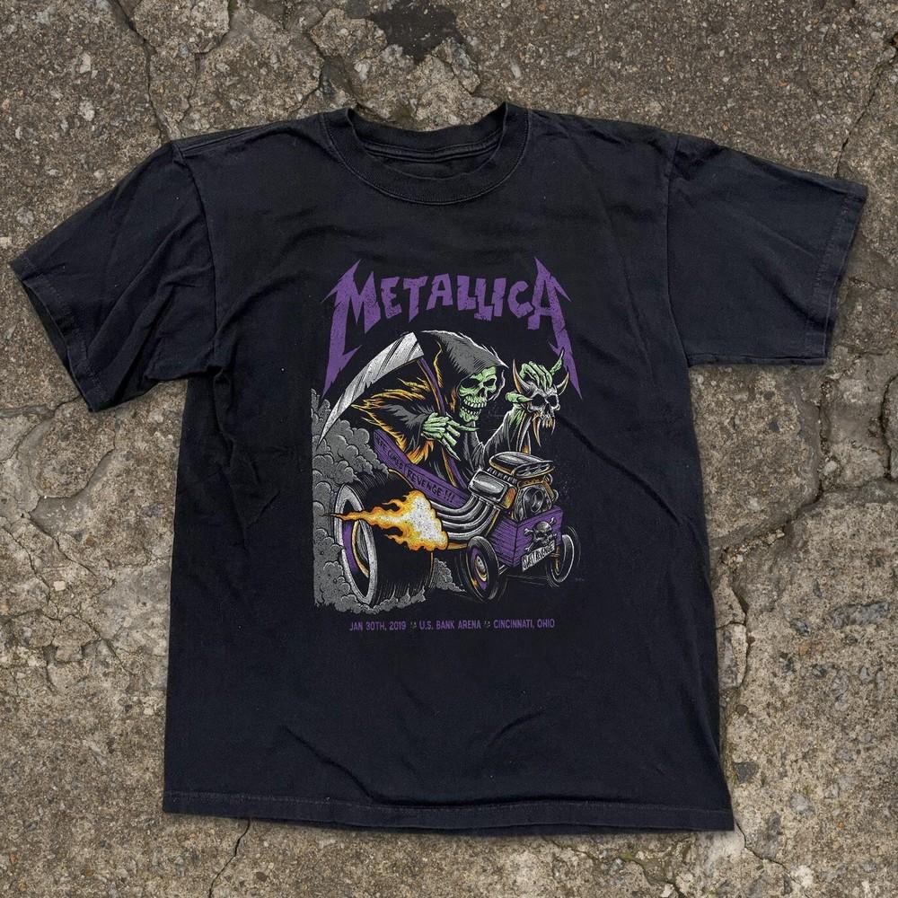 Футболка Metallica Американская группа Унисекс Черная футболка Размер S-5XL Унисекс Футболка