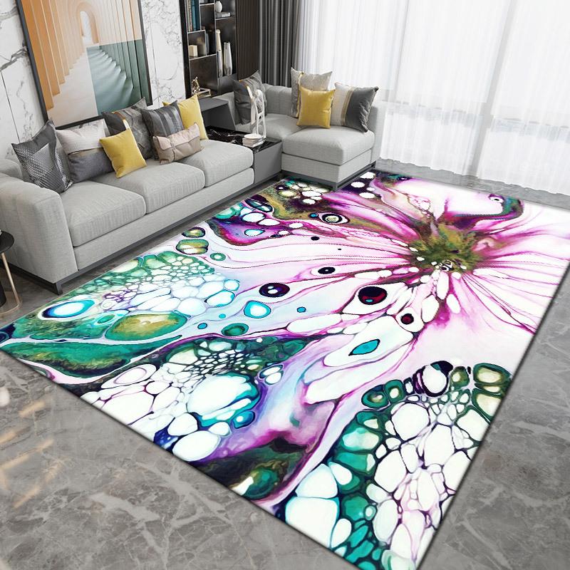 WTEMPO Ретро Ковер для Гостиной Французский Средневековый Стиль Коврик под Диван Спальня Прикроватный Ковер