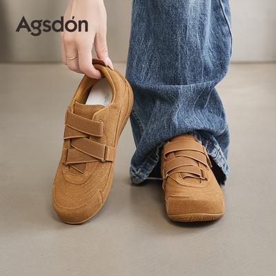 Обувь для балета Augustine Женская 2025 Новая Осень Мягкая подошва Легкая Повседневная Плоская подошва На липучках Кроссовки