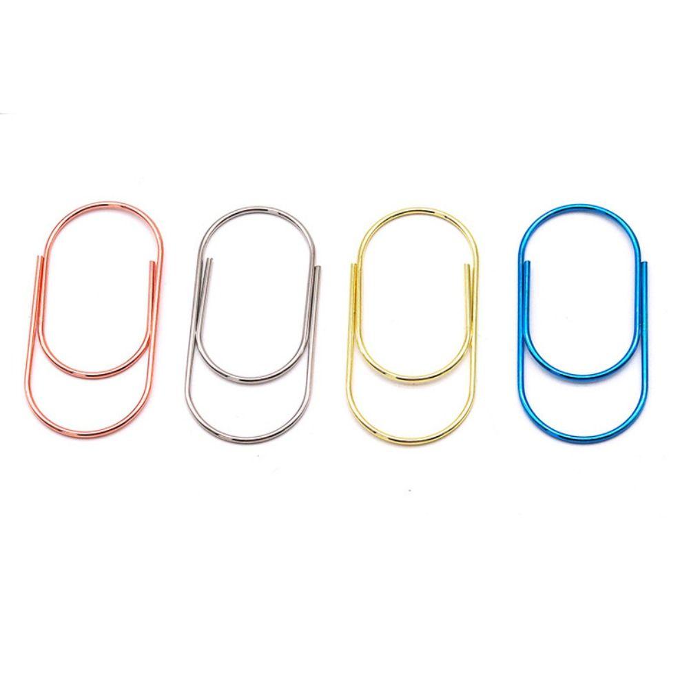 10pcs Durable Large Wide Paper Clips 50mm Kawaii Photo Paper Clip Large Size Paper Clips Student