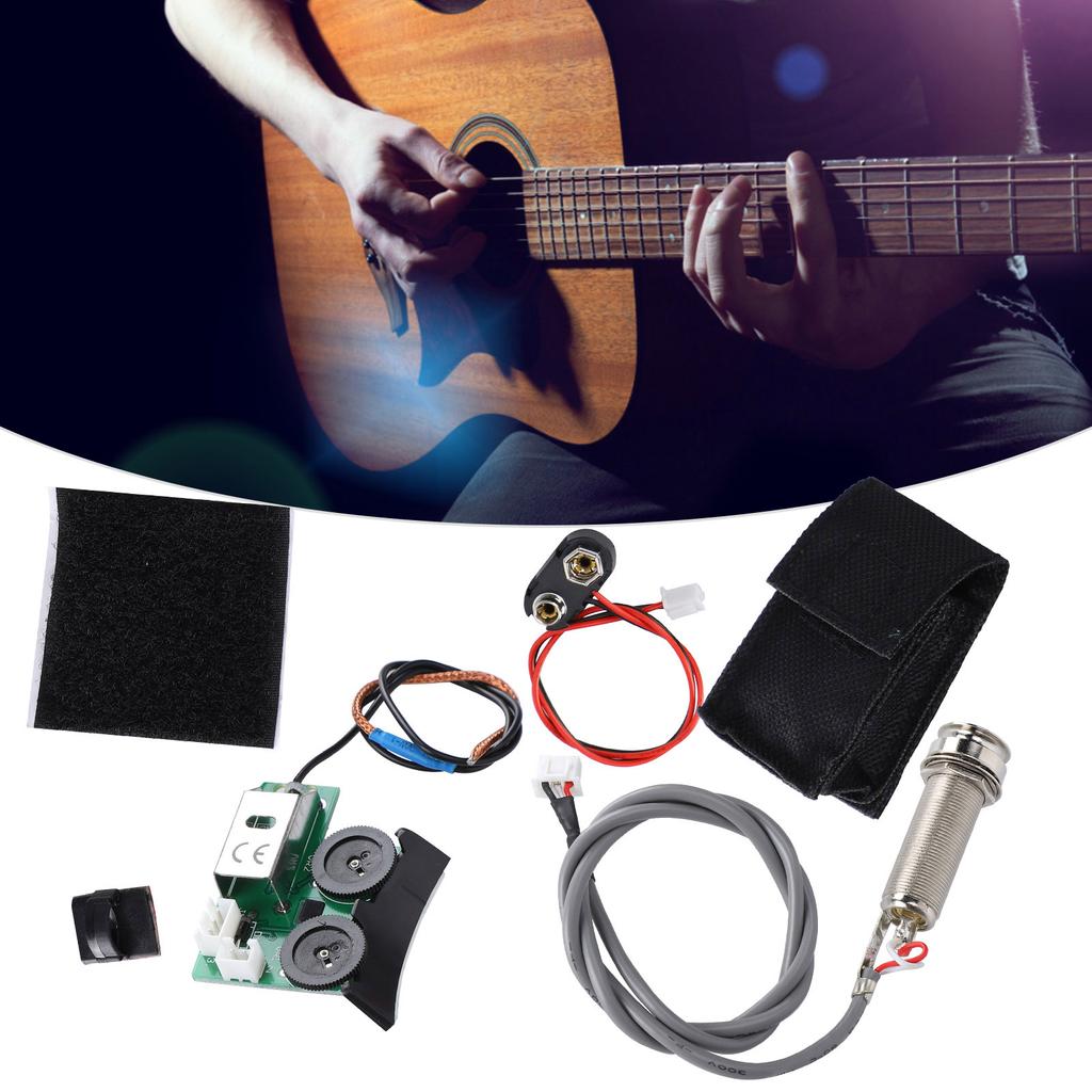 Система звукоснимателей для акустической гитары VT1 Tail Nail Pickup EQ DIY Guitar Accessories