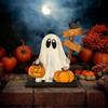 Halloween Party Halloween Wooden Decor Ghost Pumpkin Boo - Ville Tabletop Ornament Spooky Festive Home Decoration Figurine