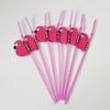 Соломинки Фламинго - Розовые Украшения для Вечеринки для Напитков и Фотореквизит