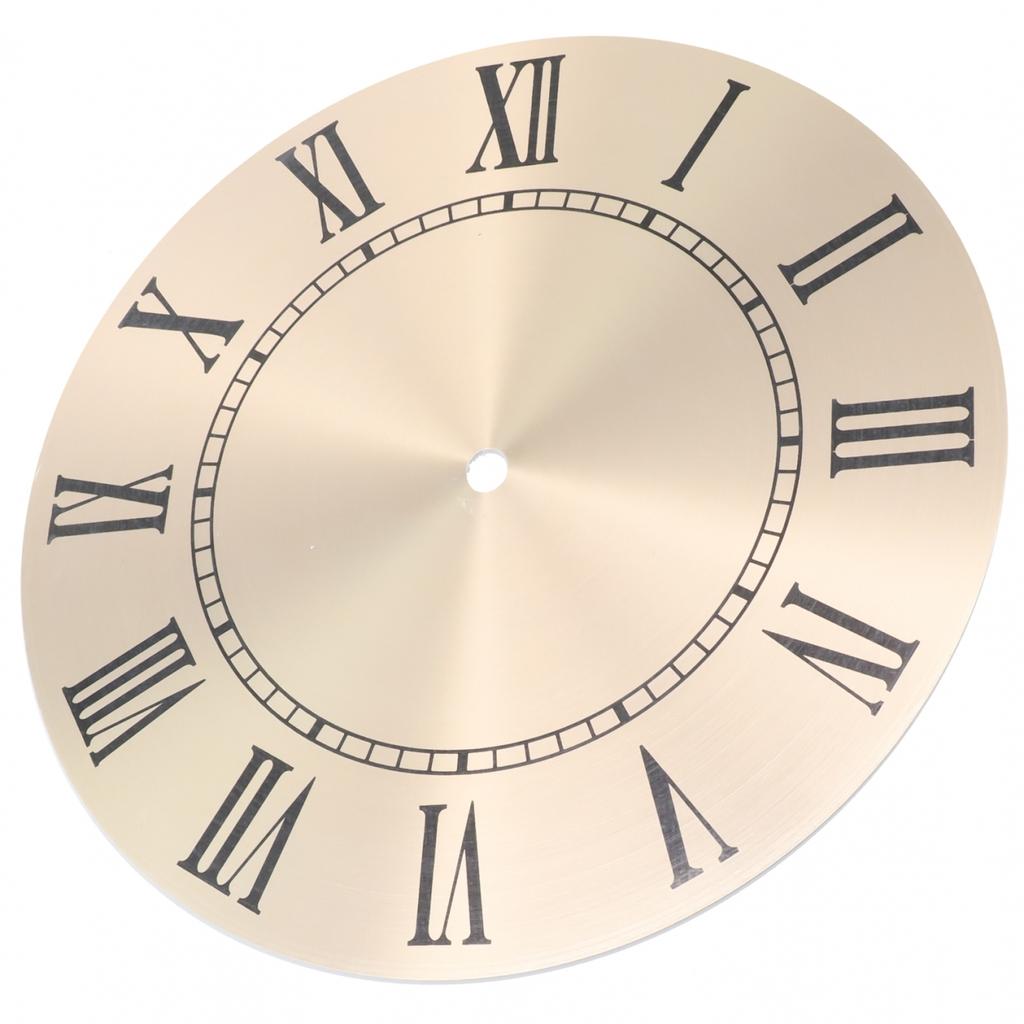 Алюминиевый циферблат часов DIY золотой фон снаружи 243MM
