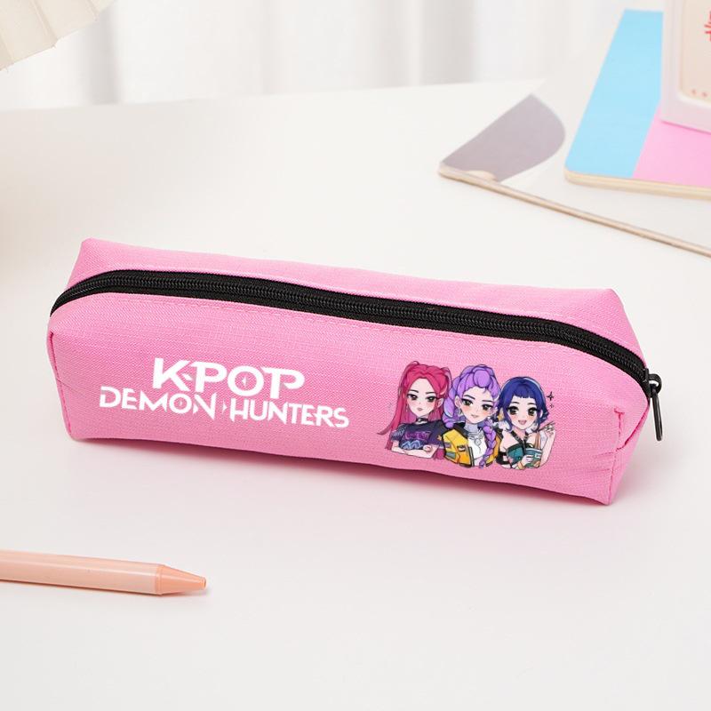 Мультянальный пенал 'Девушка-охотница на демонов K-pop' - Сумка для канцелярских принадлежностей из Оксфордской ткани для учеников начальной школы