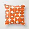 Orange Pillowcase Medieval Geometric Cushion Cover For Home Sofa Chair Decor Pillowcase Car Office Decoration Ornament
