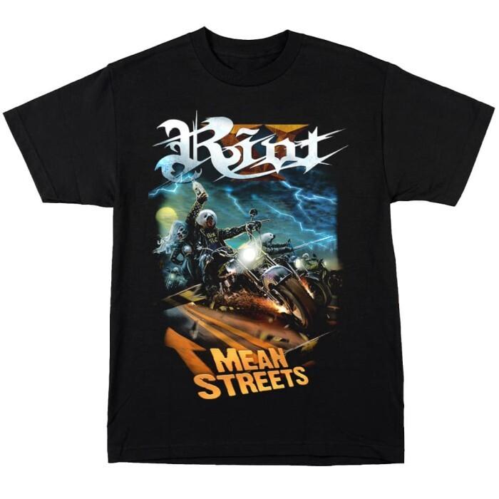 RIOT V Band Mean Streets T Shirt Black Classic Unisex S-2345XL EM0671