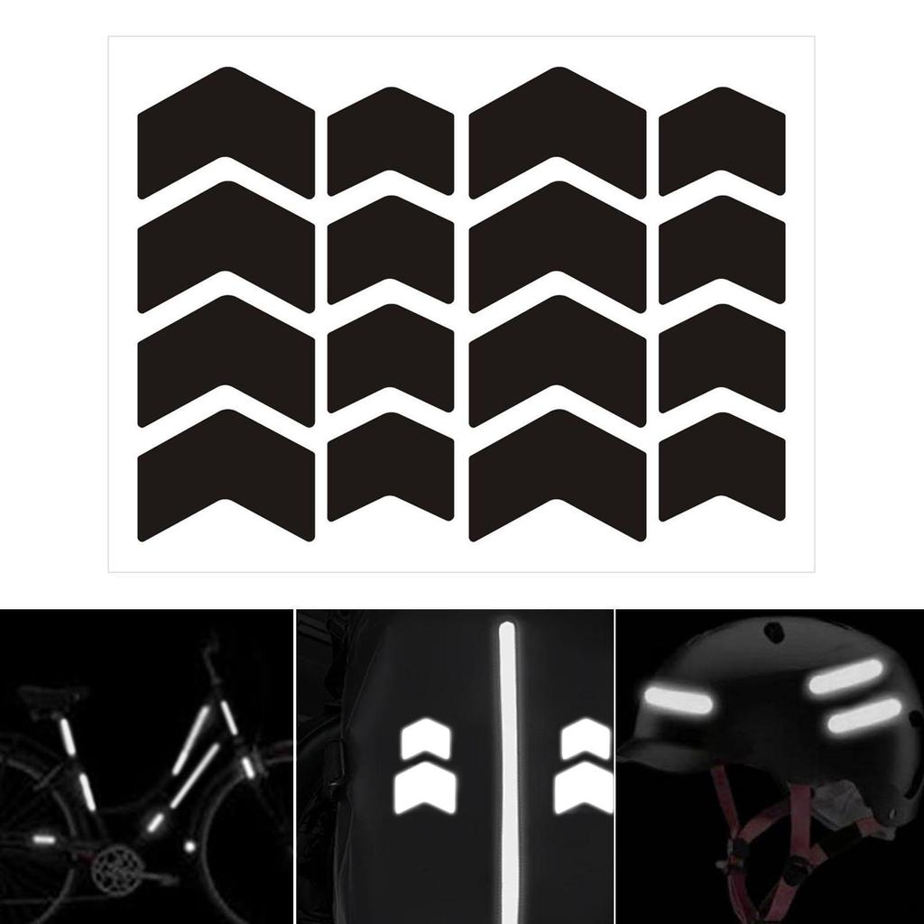 Велосипеды Скутеры Светоотражающие наклейки Черные наклейки Многофункциональные для шлемов, заборов Водонепроницаемые