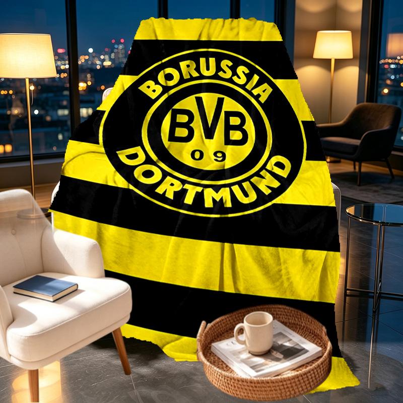 Borussia Dortmund Print Blanket - Soft & Comfortable, for Bedroom, Travel, Sofa, Home Decoration - Birthday Christmas Gift for Friend