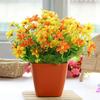 Artificial Flowers Real Touch for Party Vibrant Color Simulation Flower Wild Chrysanthemum Bouquet Pretty Table Centerpiece