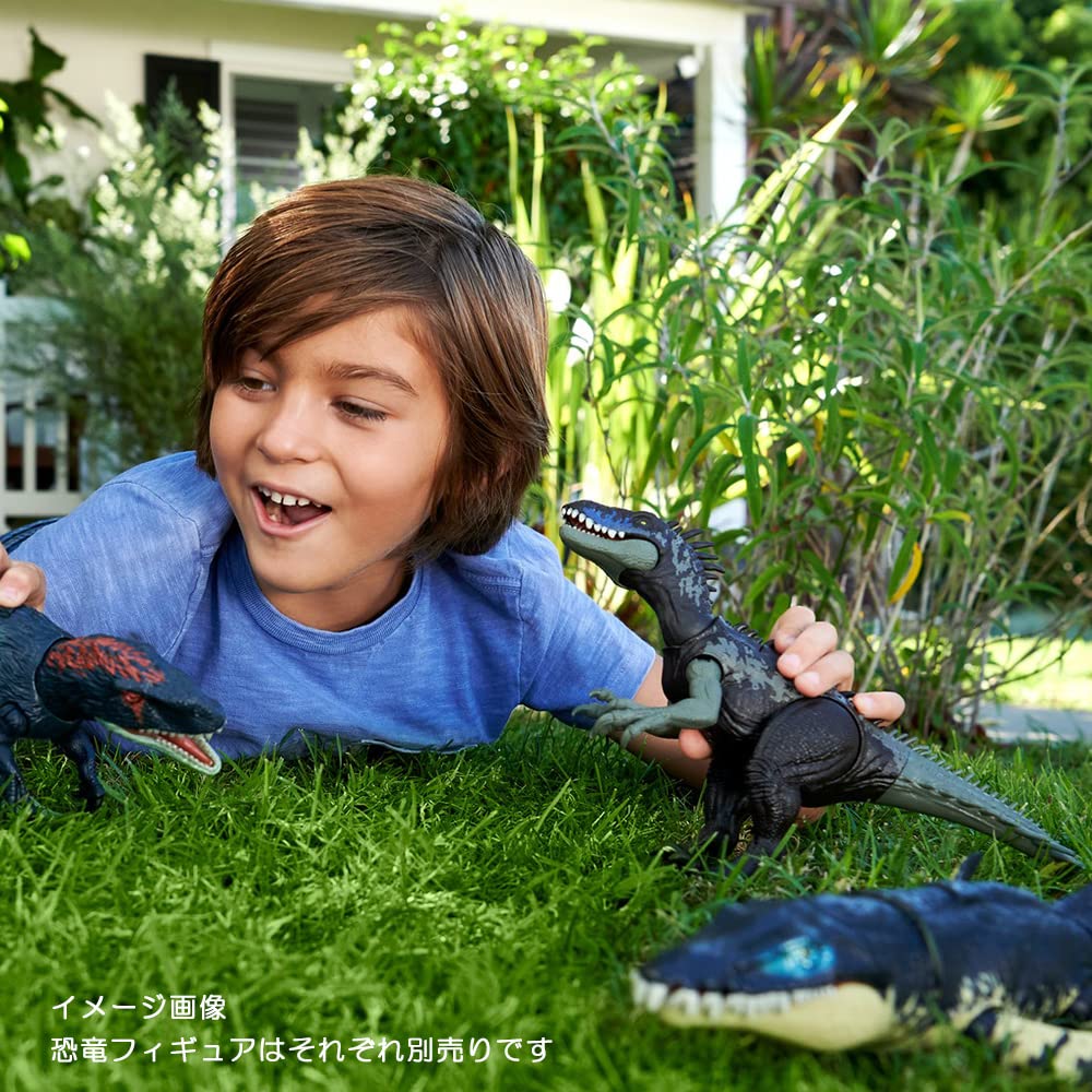 Mattel Jurassic World Action Roaring Dryptosaurus HLP15 Figure [Length Approx. 29.5cm] [Ages 4+]