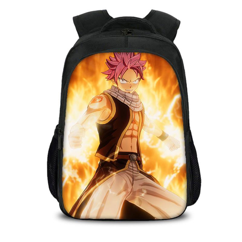 FAIRY TAIL Двухслойный Рюкзак Мультяшный Аниме Принт Студенческий Для Мальчиков и Девочек Новый Большой Вместимости Универсальный