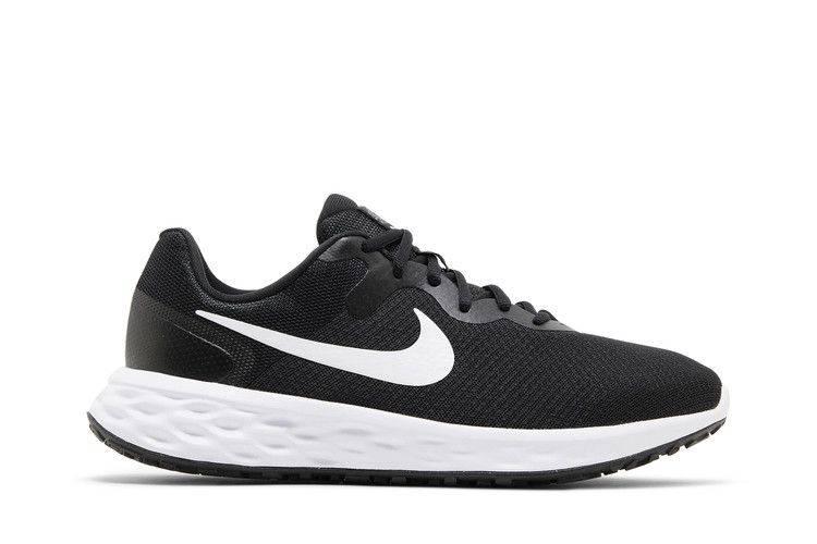 Nike Revolution 6 Очень широкий 'Черный Белый'