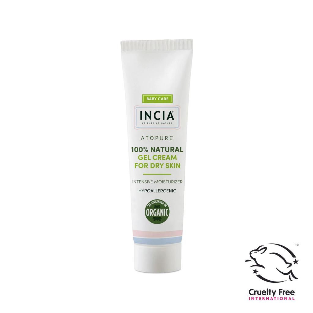 INCIA 100% Натуральный гель-крем для сухой кожи – Интенсивный увлажняющий крем 60 мл