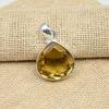 Citrine Gemstone 925 Sterling Silver Jewelry Handmade Charming Pendant For Women