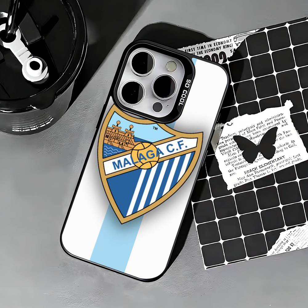 Горячий чехол для телефона M-Malaga CF для iPhone 17,16,15,14,13,12,11 Plus,Pro Max,XS,Цветной серебристый чехол для телефона