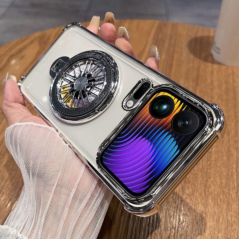 Для Xiaomi 17 Pro Max 15T PRO 14TPro 13T Pro Чехол Новый Стильный Держатель-Гироскоп Чехол с Четырьмя Углами Против Падения Ударопрочный Чехол-Подставка