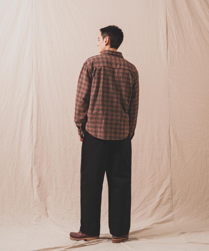 PERSTEP Downtown Check Shirt Burgundy Juls4681