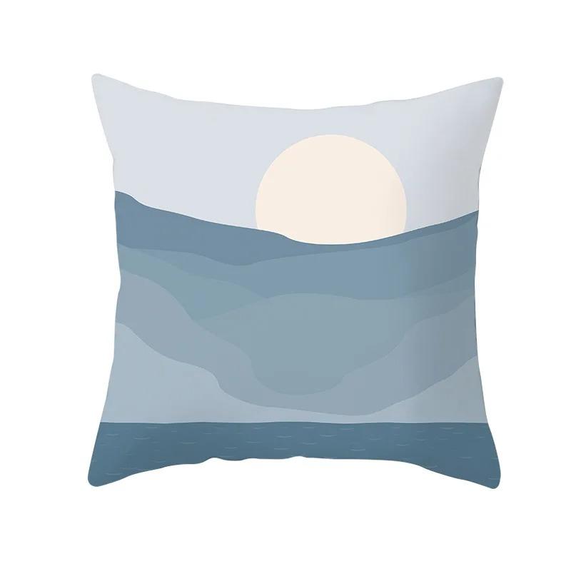 Наволочка с геометрическим абстрактным принтом в стиле ретро для автомобиля, украшения для офиса, гостиной, дома