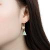 Fashion Word Flash Diamond Pearl Triangle Geometric Shape Hanging Earrings Hypoallergenic Earrings