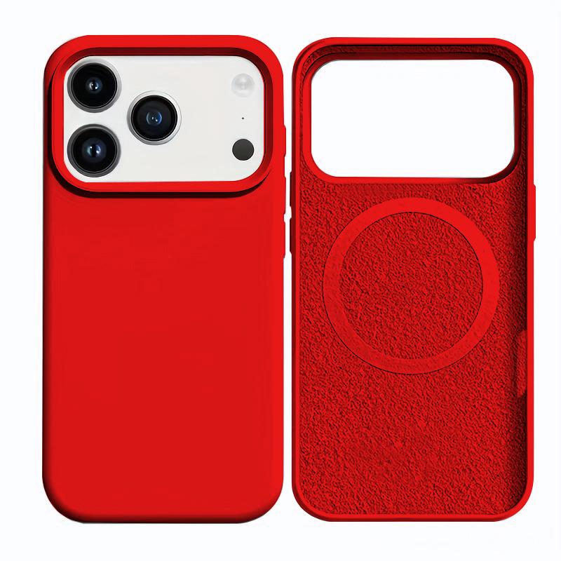 Liquid Silicone Phone Case For For Iphone 17 15 Pro Max Soft Cases For For Iphone 17 16 15 14 13 Pro Max Air For Magsafe Cover