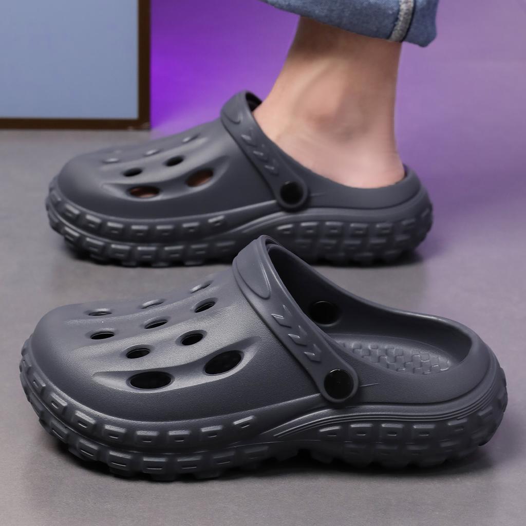 Платформа Женские Сабо Обувь Пляж Сад Толстая Подошва Сандалии Мода Удобные Нескользящие Тапочки Летние Для Дома Улицы Мужские Обувь с Отверстиями