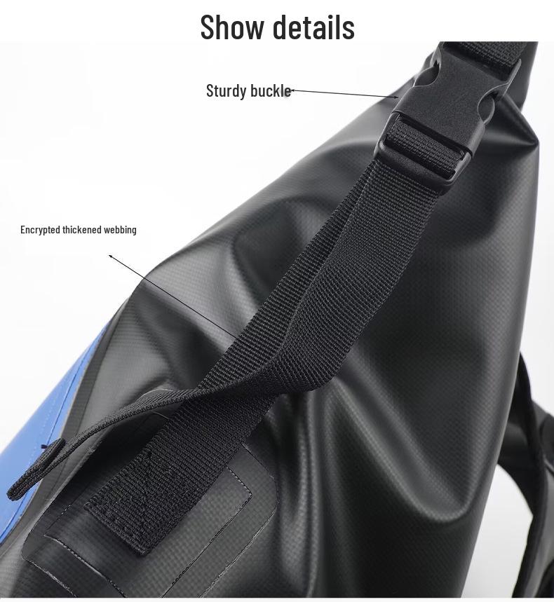 25L Outdoor Waterproof Wear-Resistant PVC Backpack for Rafting and Swimming