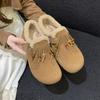 Модные теплые женские ретро лоферы на плоской нескользящей подошве для весны и осени 2025 года, новая модель, одинарная обувь с мягкой подошвой, подходит к юбке