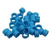 100 Pcs 8mm Inner Diameter 7mm Height Birds Foot Rings 10 Colors Without Text Parrot Pigeon Identification Ring Birds Carriers