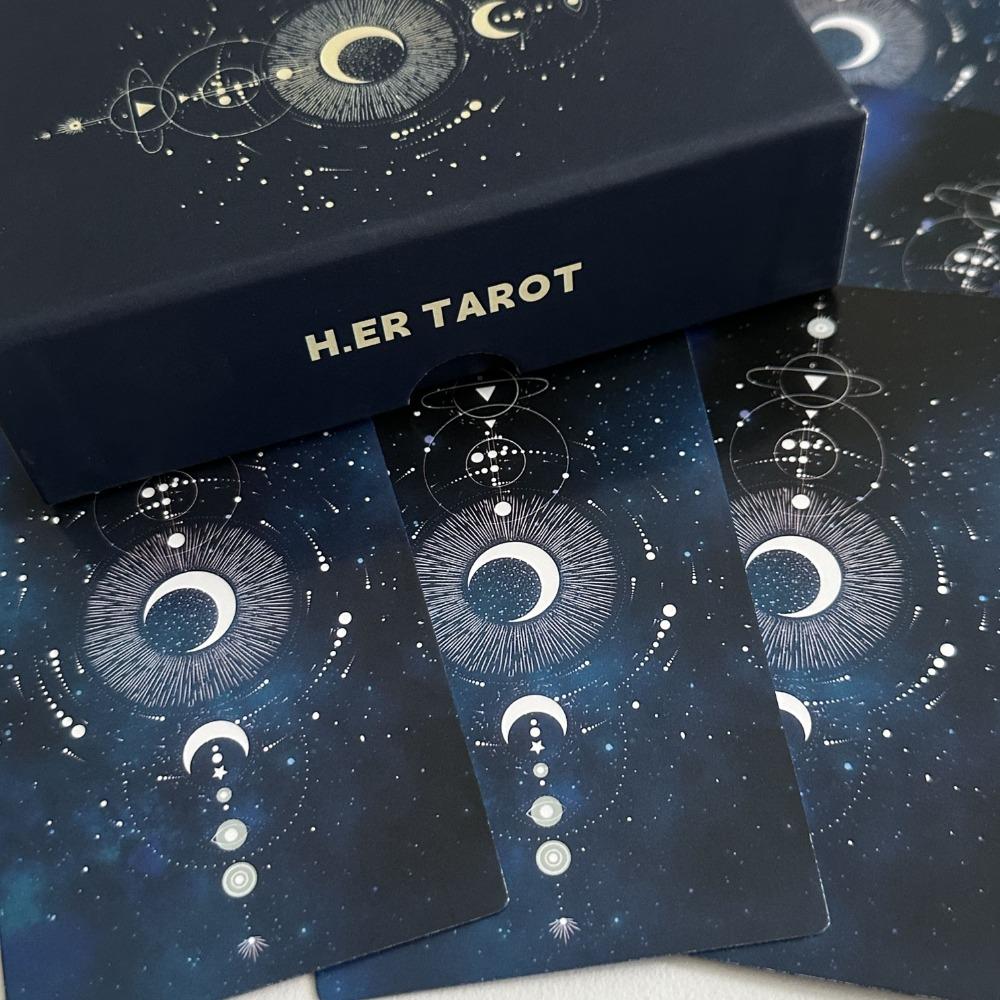 H.ER Tarot японская аниме-тематика 78 шт. карт по мотивам «Ходячего замка» в стиле Ghibli Положительные и отрицательные ключевые слова 12*7 см