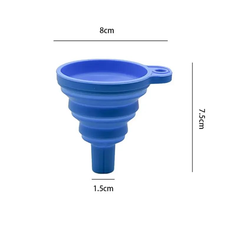 1pc Universal Car Gasoline Oil Fuel Funnel Auto Washer Fluid Change Funnel Car Engine Liquid Funnel Foldable Car Accessories